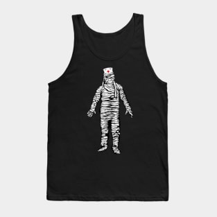 Funny Mummy Zombie Nurse Halloween Tank Top